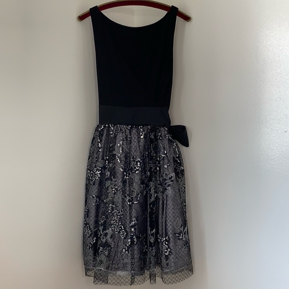 *NWT* SLNY Metallic Tulle Midi Dress - Picture 5 of 12